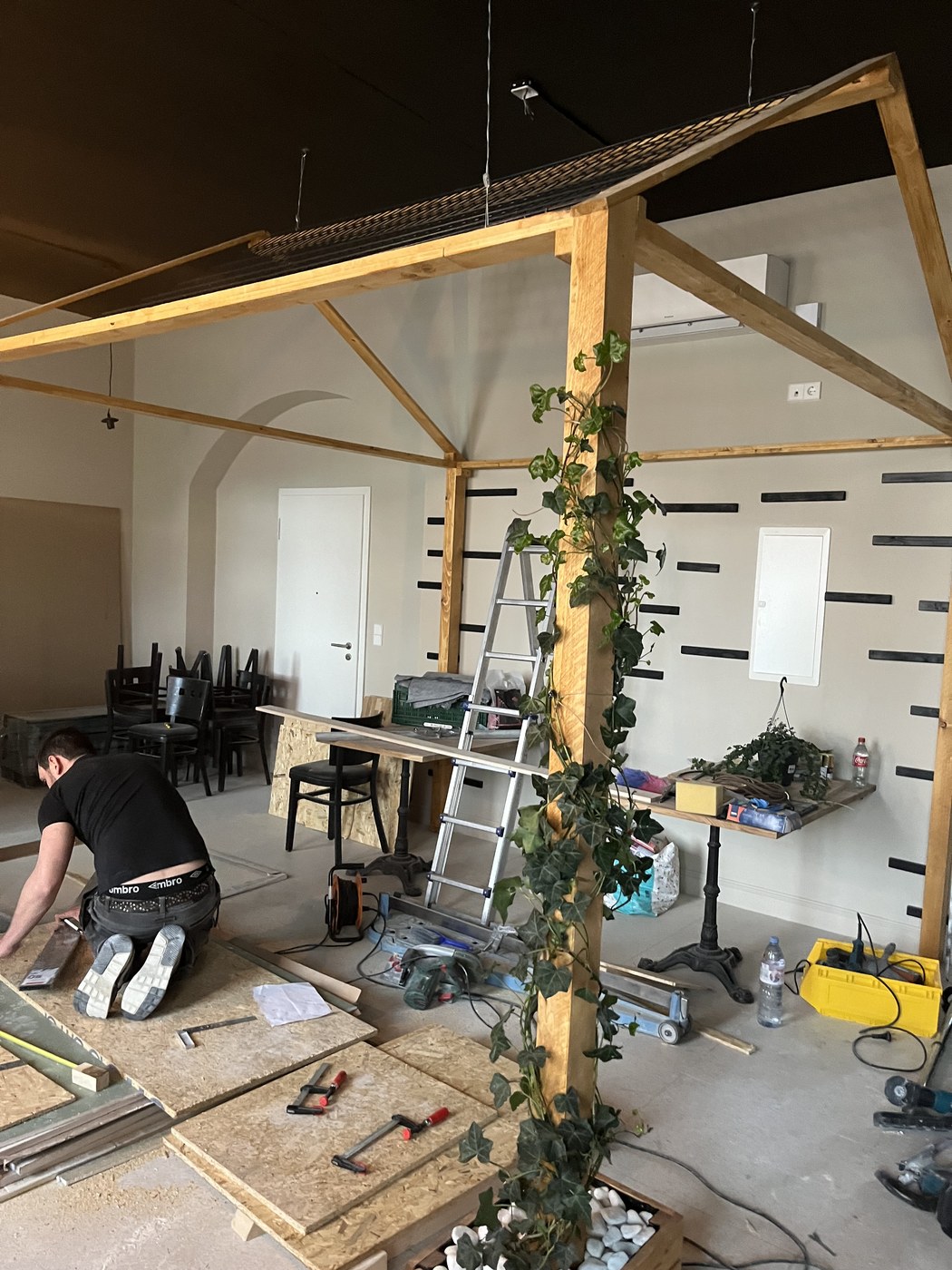 Vida Doce — construction pergola